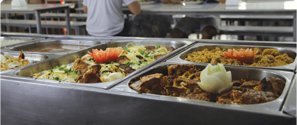 Alimentação e instalações